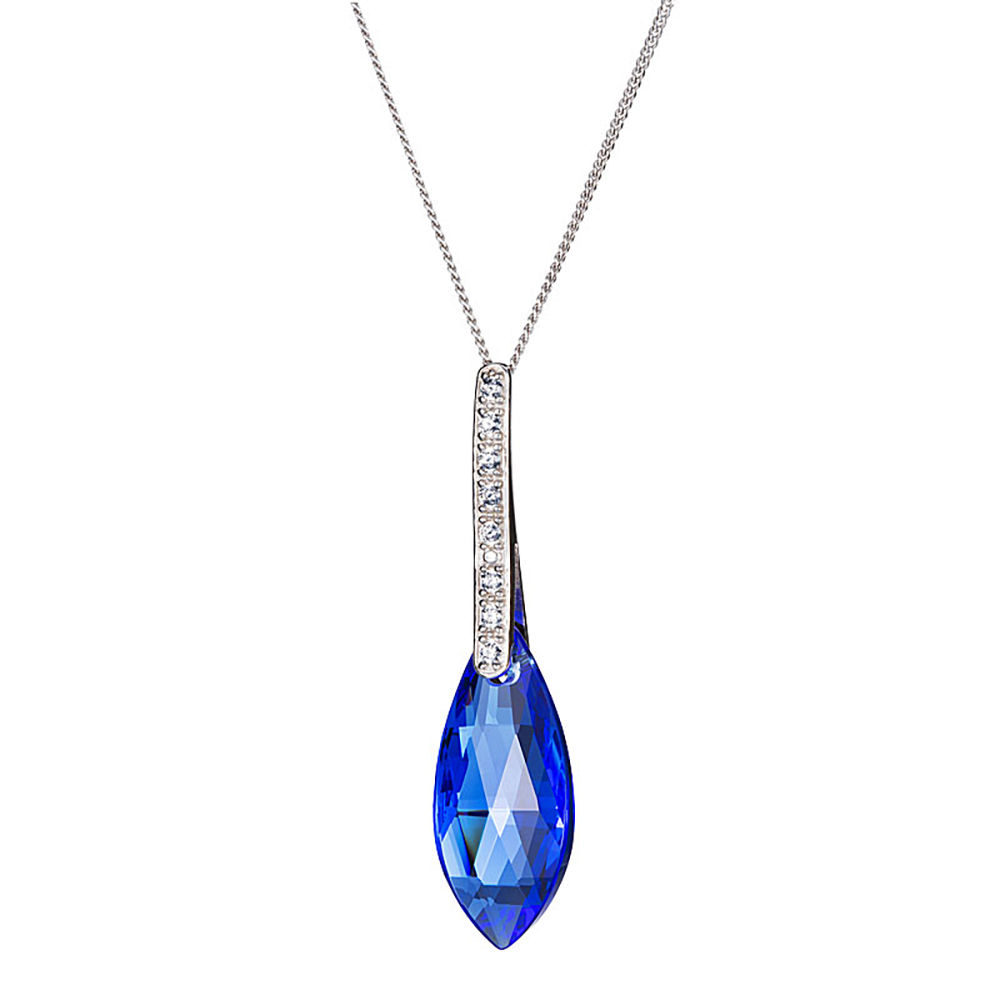 Pendant for women Peacock Feather sapphire