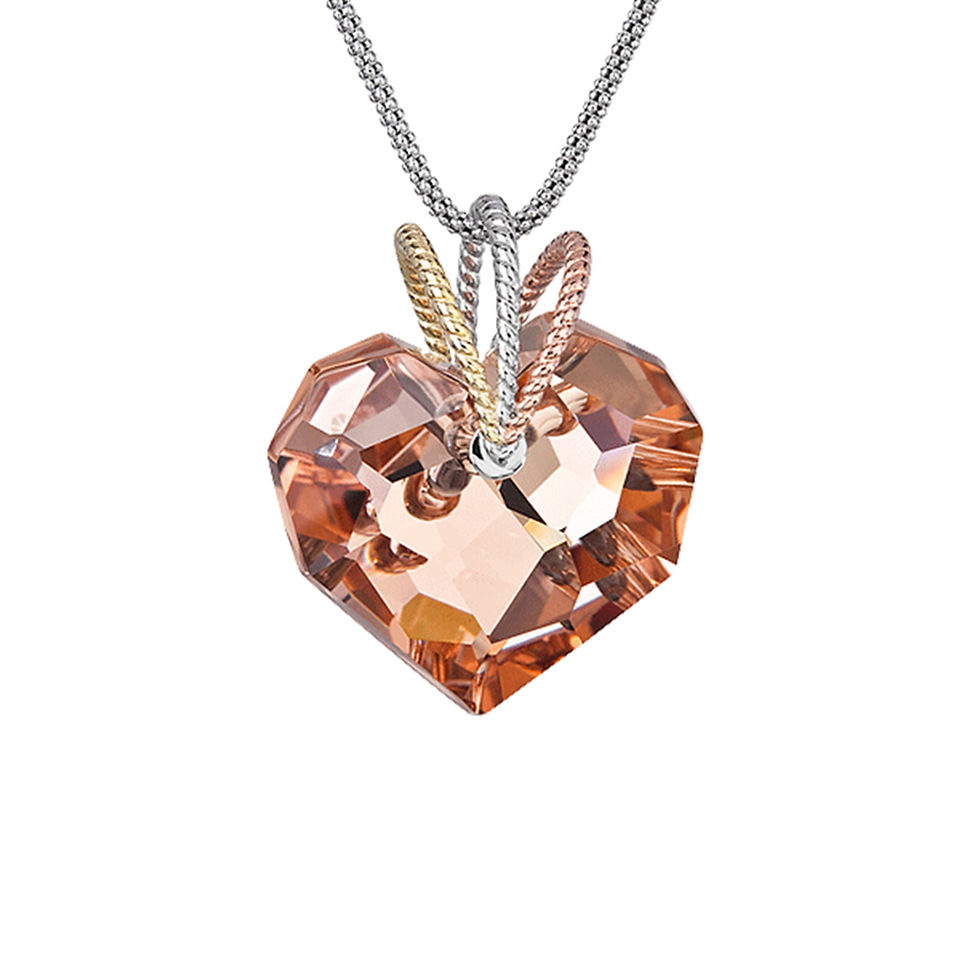 Chérissant - Pendant Ag 925/Rh - apricot