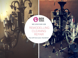 Before vs After - Chandelier repair