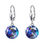 Thumbnail: Earrings for women Starry sterling silver  blue cubic zirconia stones
