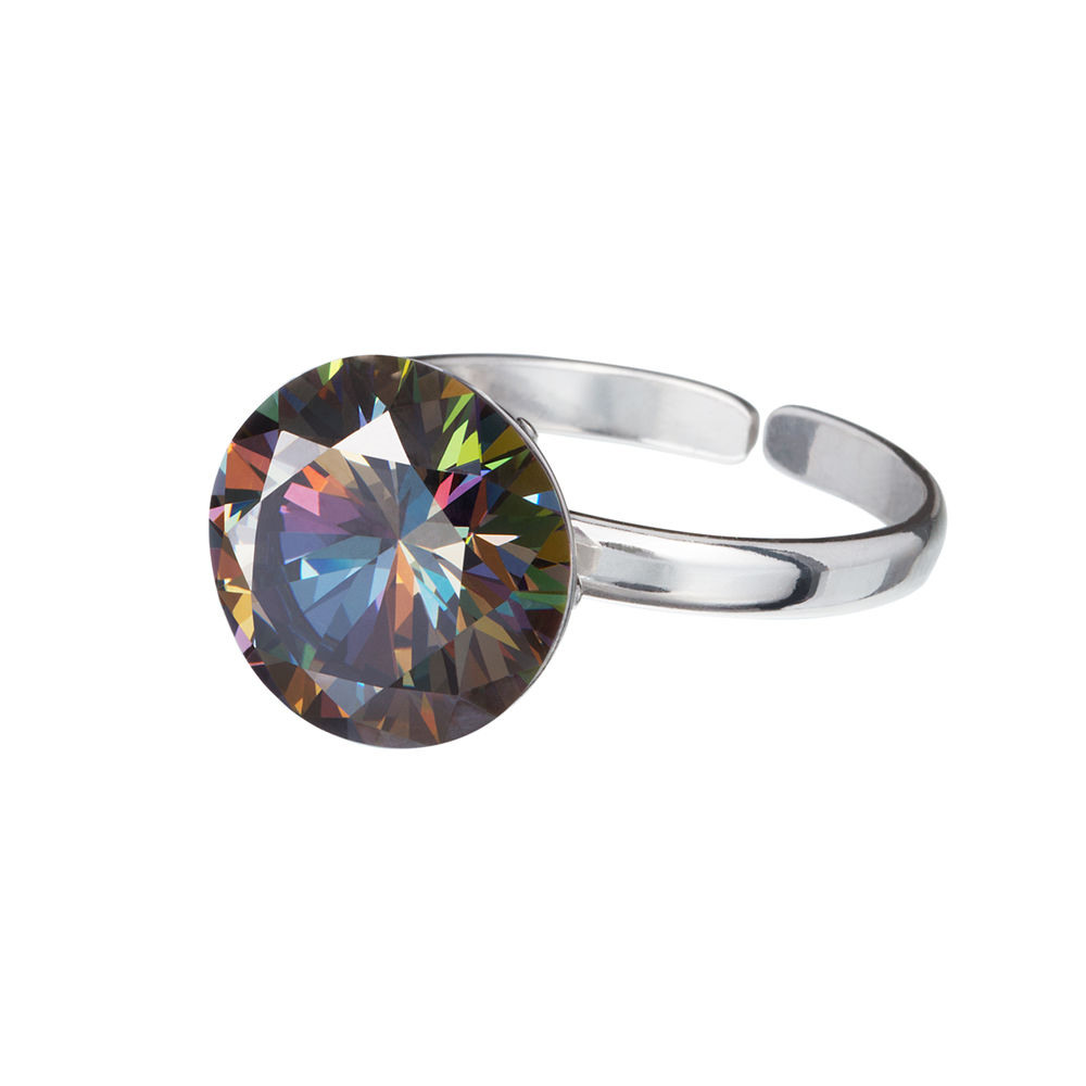 Ring sterling silver Starry jewelry for women rings cubic zirconia black stones