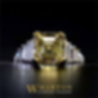 The Golden Asscher - Diamond Ring by Wharton