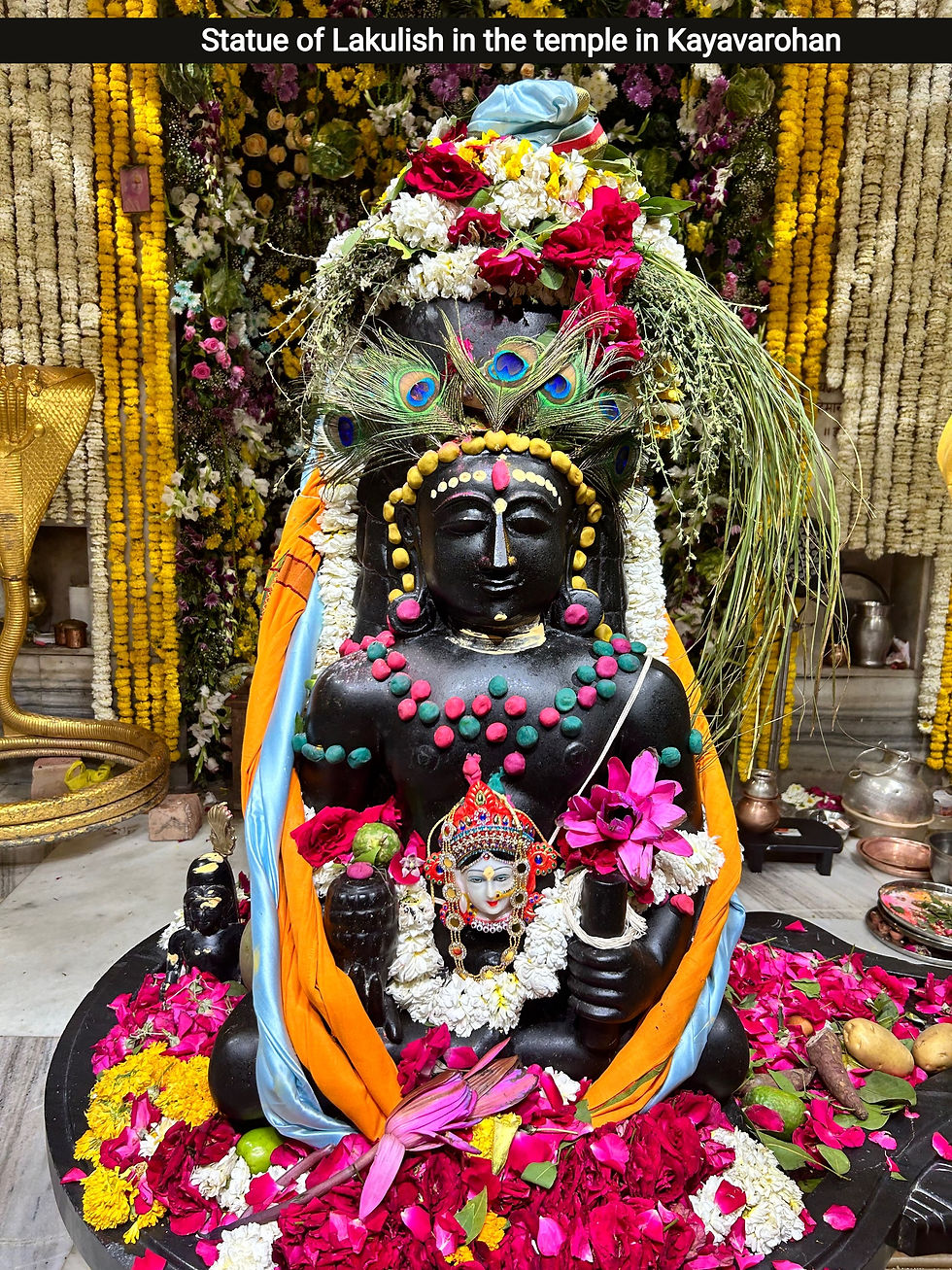 Lakulisha Statue in Kayavarohan Temple