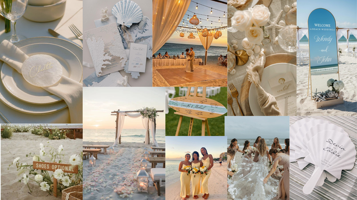 Beach Wedding Mood Board