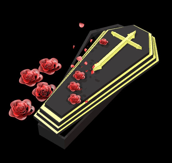 棺桶と薔薇
