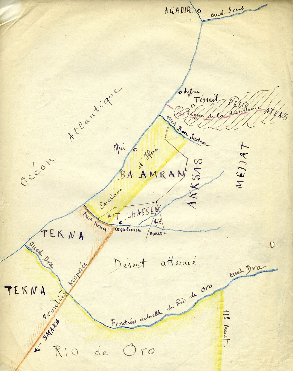 La carte qui nous concerne aujourd'hui. A-t-elle un lien direct avec l'évènement ? Pas certain ... Archives Fondation Latécoère.