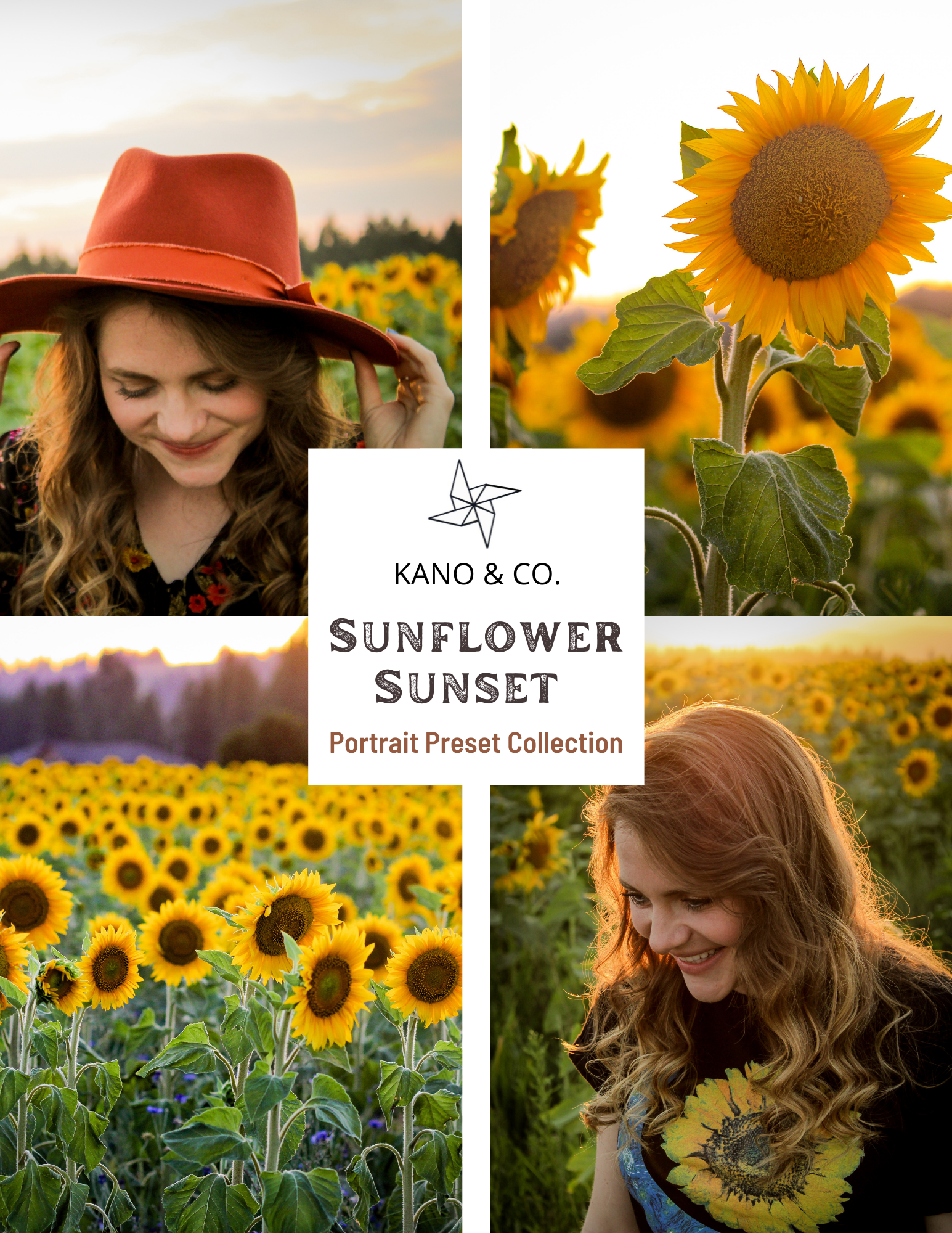 Sunflower Sunset - Portrait Preset Collection