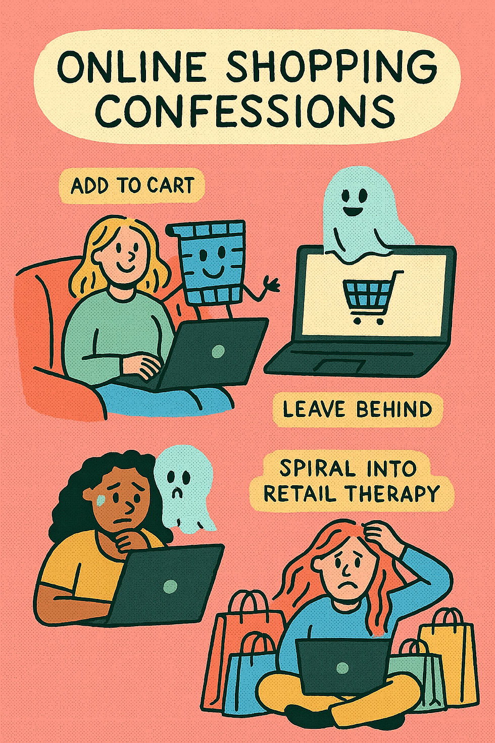 Online Shopping Confessions: Add to Cart, Leave Behind, or Spiral into Retail Therapy