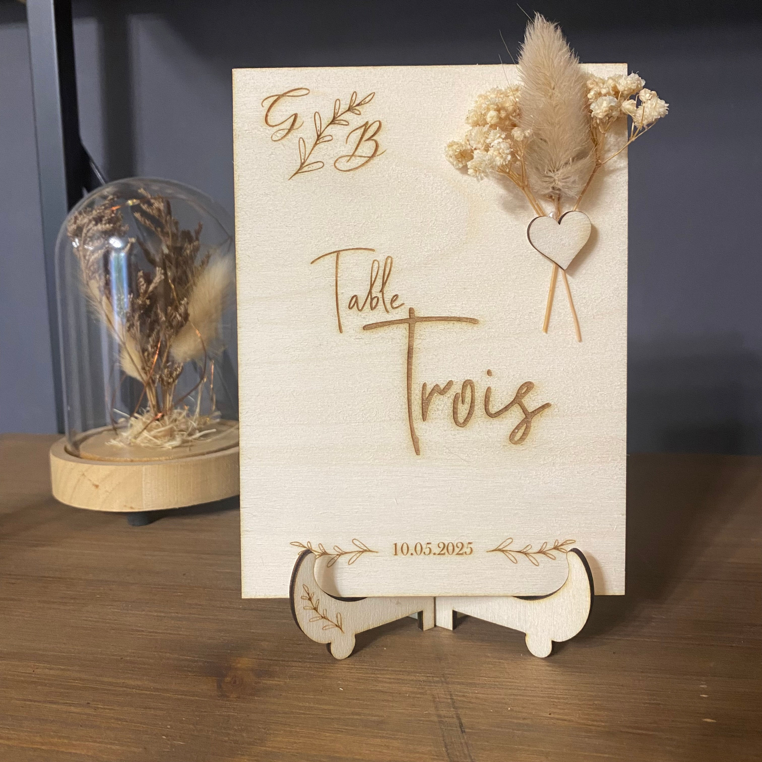 nom table fleurs sechees mariage