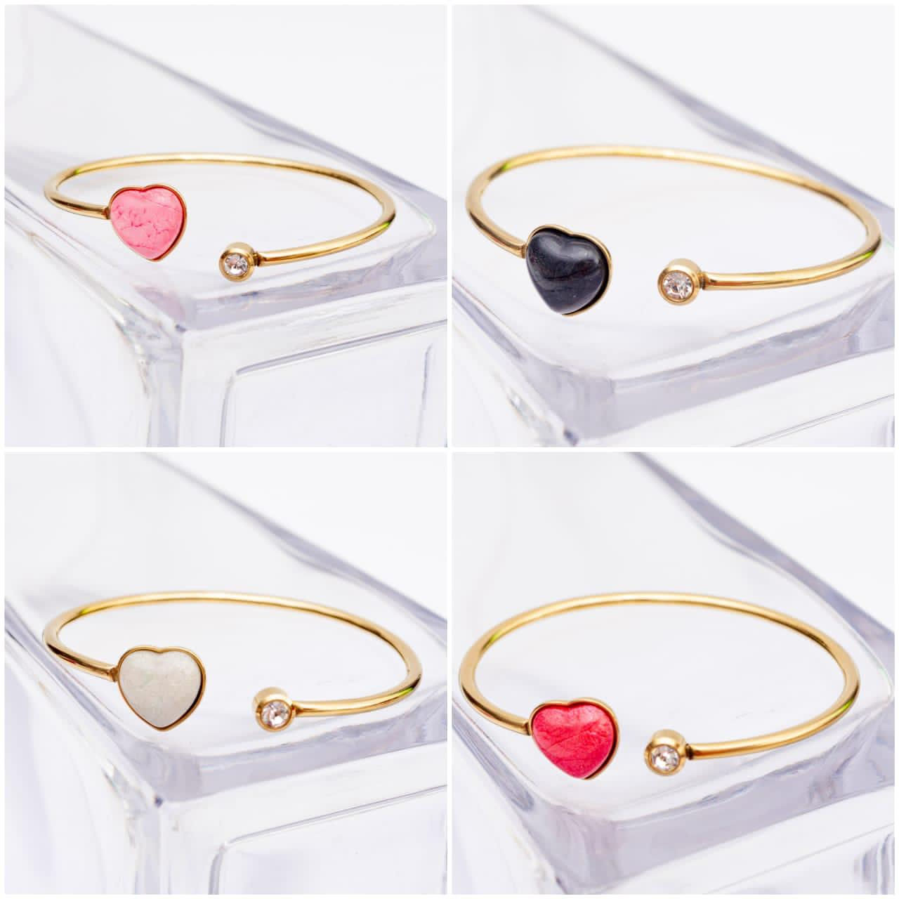 Pulsera "Esclava Piedra de corazón"