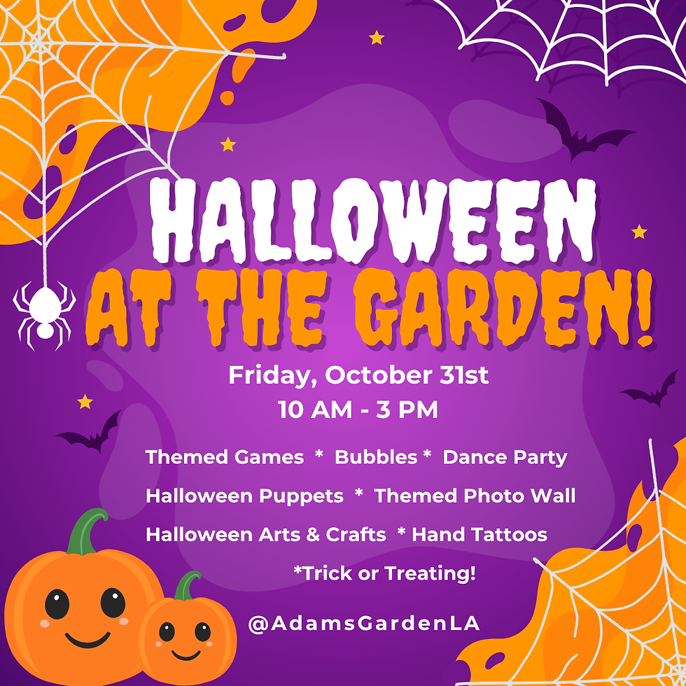 Hallowen at The Garden: Fun Things to do With Kids on Halloween