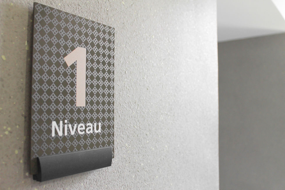 Plaque de porte Sinio Gamme Macer Intérieur Modulex