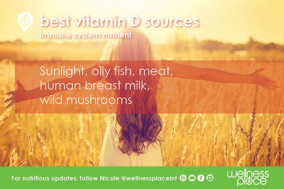Vitamin D Infographic. Credit: Nicole Cullinan @wellnessplaceint and Shutterstock