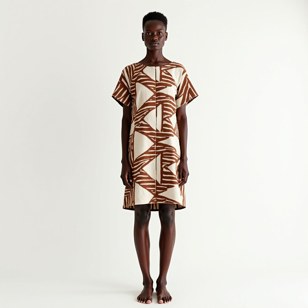 Geometric Mudcloth Tunic