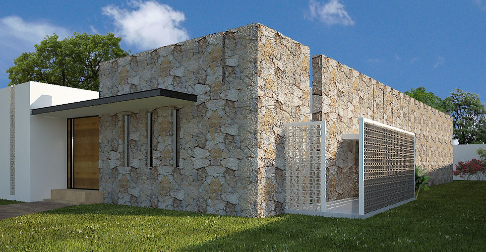 Casa Guerrero - Render de A-tierra