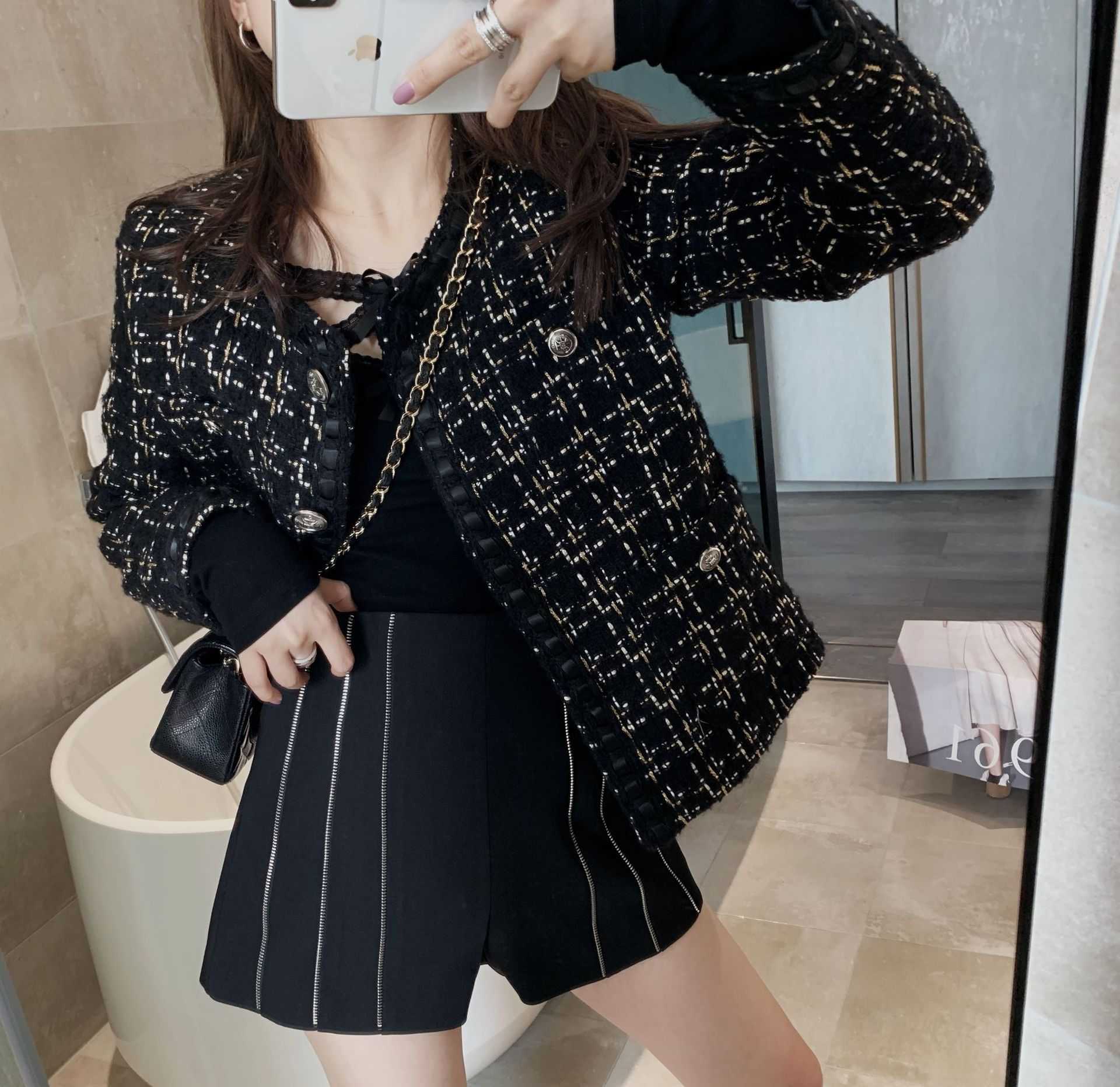Chic Round Neck Wind Coat