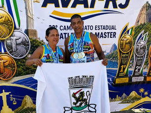 Josenilton Santos da Paixão e Solange Carvalho se destacam no 32º Campeonato Estadual de Atletismo Master no Rio de Janeiro