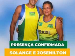 Atletas Josenilton Santos da Paixão e Solange Carvalho encaram desafio no 32º Campeonato Estadual de Atletismo Master no Rio de Janeiro