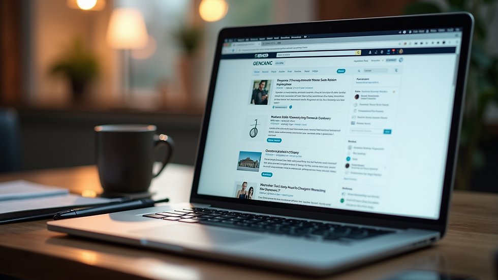 Close-up view of a laptop screen showing a forum thread discussing product reviews