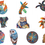 サムネイル： Animal Puzzle Craft Hub A3 A5 Size