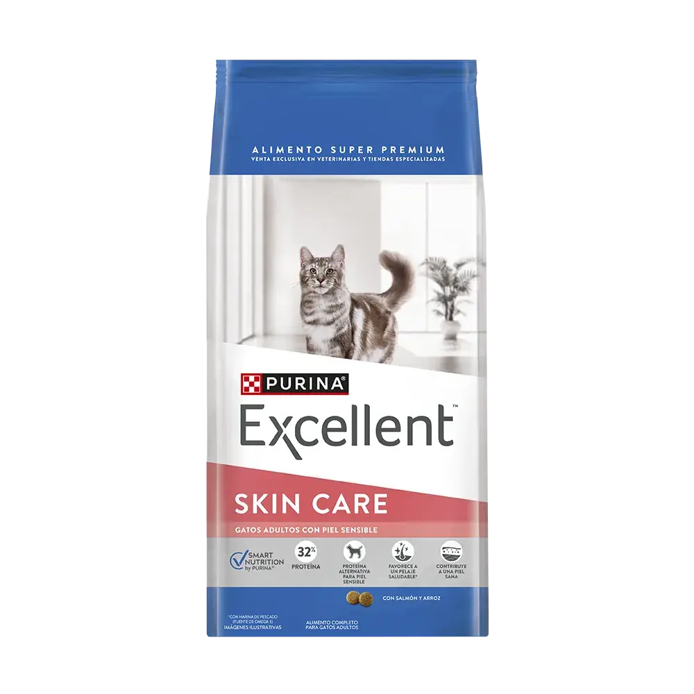 Purina Excellent Gatos Adultos Skin Care