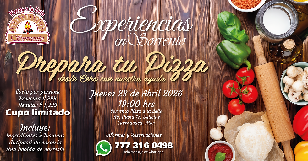 Prepara tu Pizza desde Cero !!