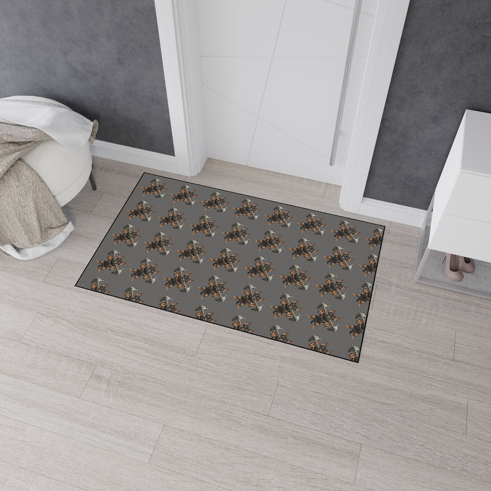 Thumbnail: Motorcycle Rider Heavy-Duty Floor Mat — Durable Garage/Entry Rug 