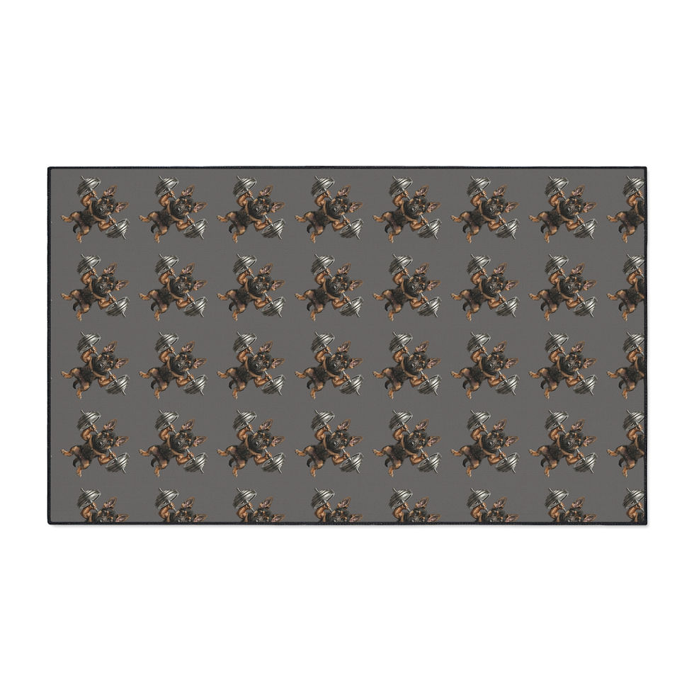Thumbnail: Motorcycle Rider Heavy-Duty Floor Mat — Durable Garage/Entry Rug 