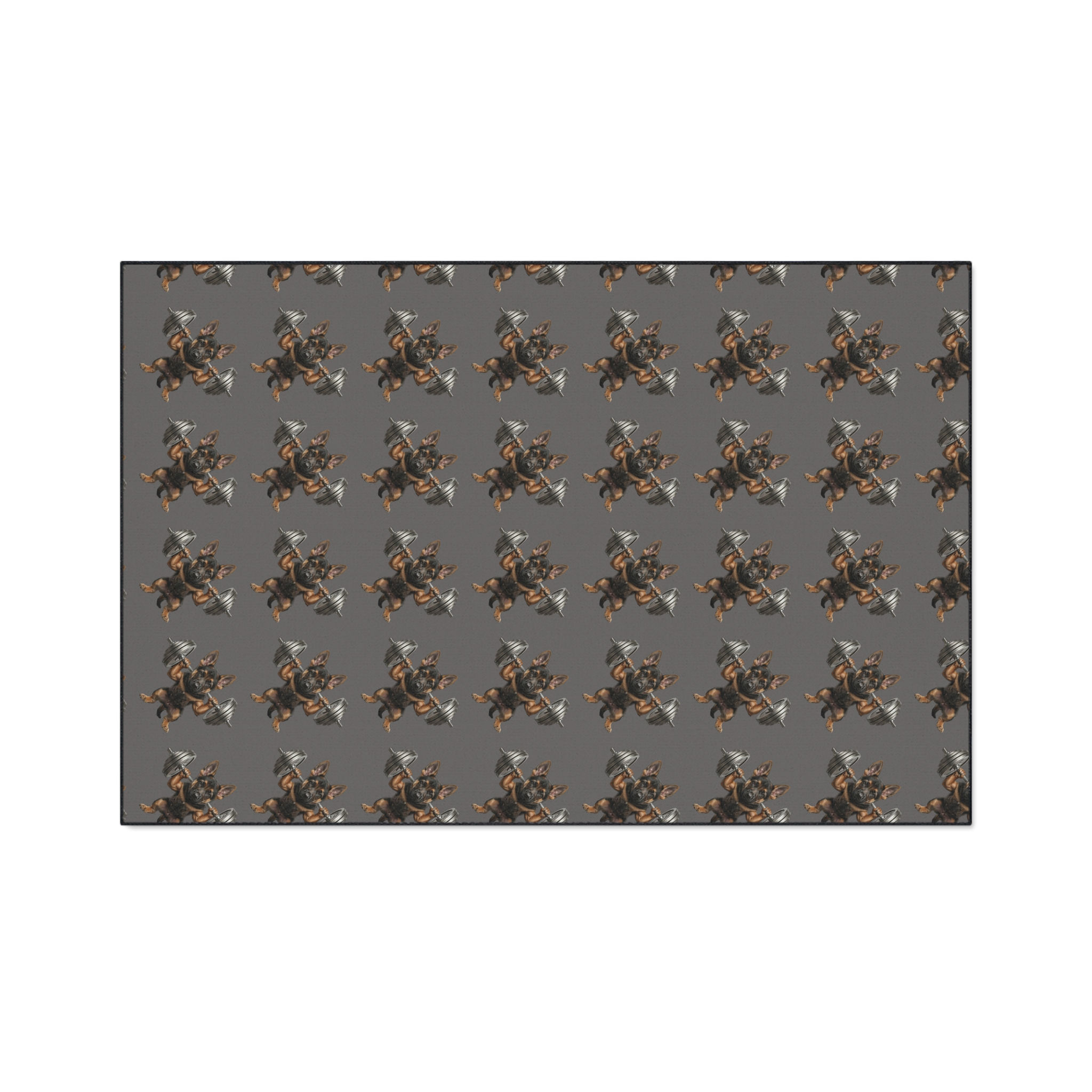 Motorcycle Rider Heavy-Duty Floor Mat — Durable Garage/Entry Rug