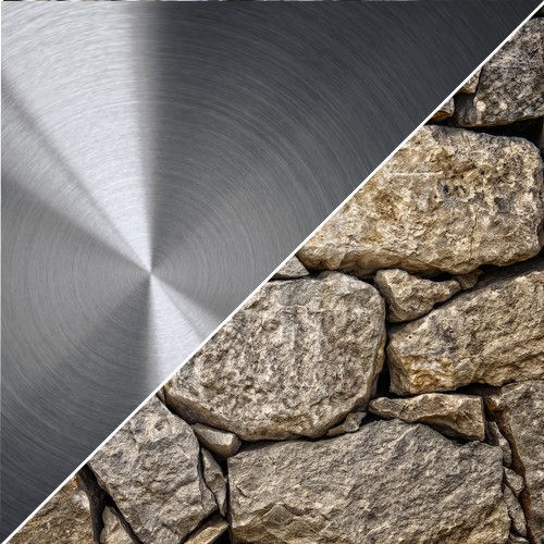 COLLER ALUMINIUM SUR PIERRE