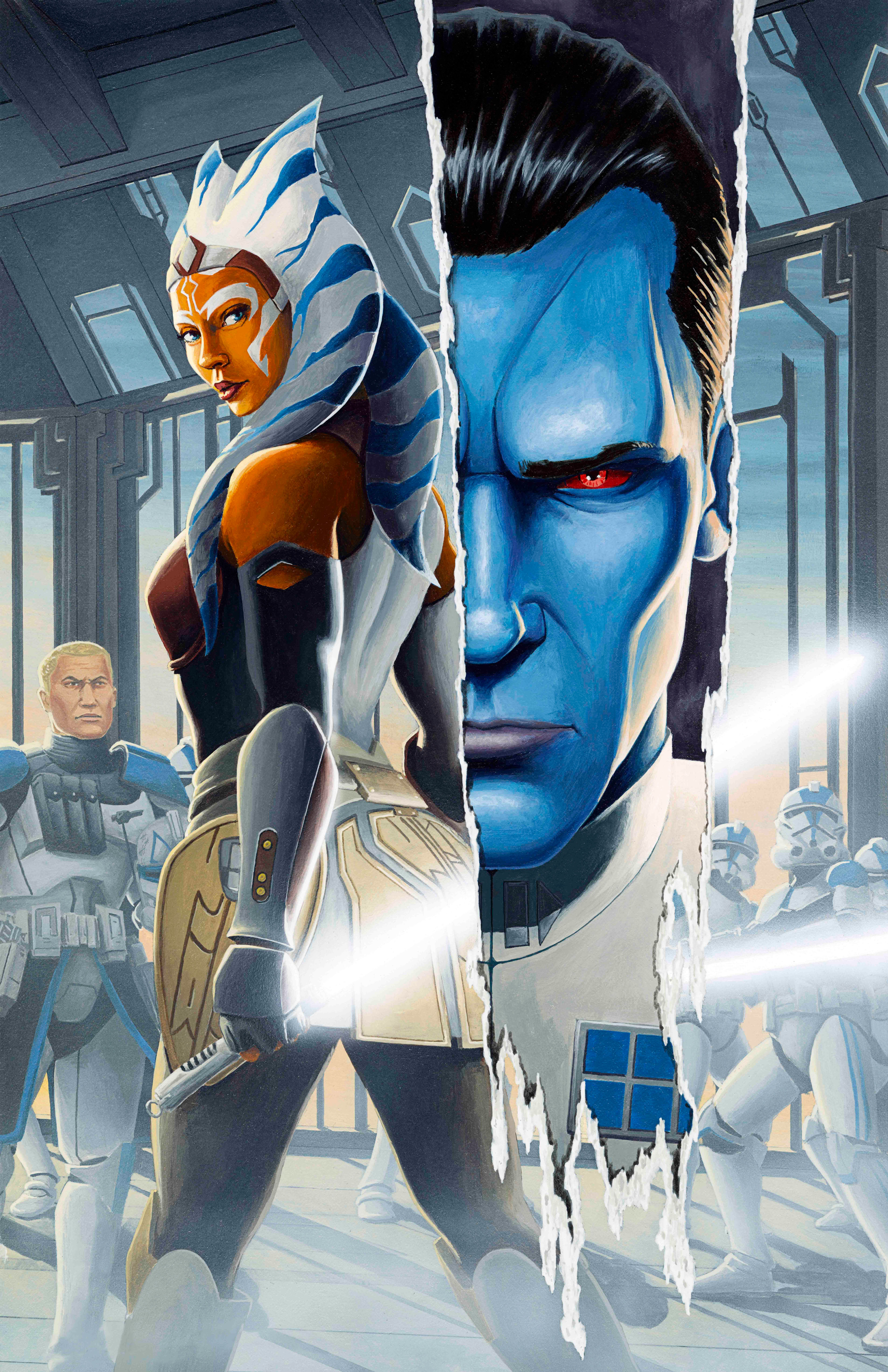 Ahsoka/Thrawn Portrait, Print