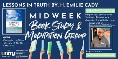 Book Study: Lessons in Truth Meets ONLINE VIA ZOOM and IN PERSON