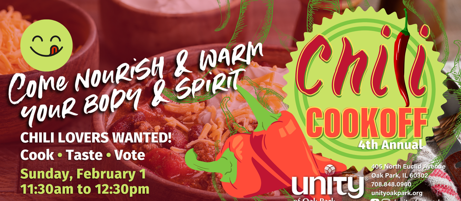 4th Annual Chili Cookoff: Enter your Chili or Come to Taste!