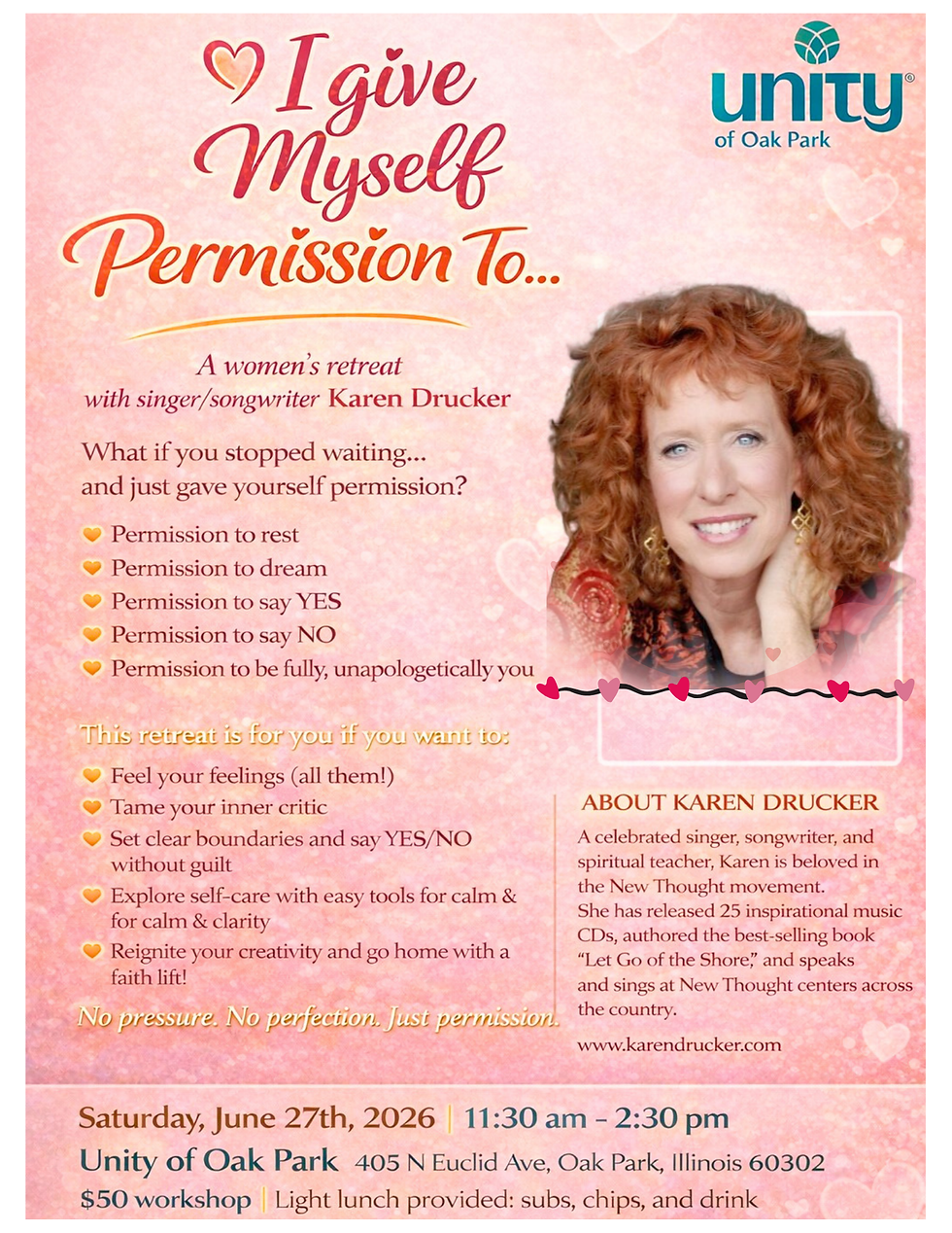 A Women's Retreat with Singer/Songwriter Karen Drucker