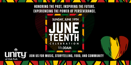 Join us on Sunday, June 14 for a meaningful Juneteenth Celebration as we gather for our 10am Service followed by an 11:30am Performance & Celebration featuring music, storytelling, food, and community. 