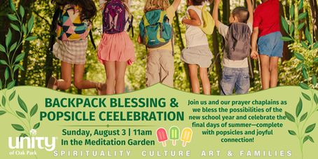 Back-to-School Backpack Blessing & Popsicle Celebration
