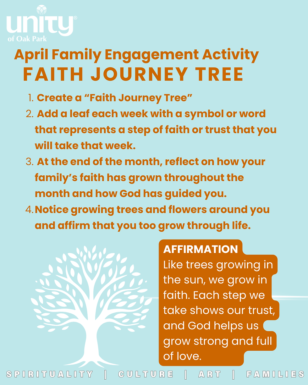 Faith Journey Tree Activity for Families
