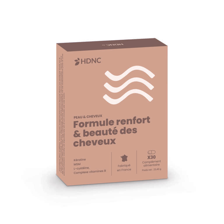 Formule RENFORT ET BEAUTÉ DES CHEVEUX
HDNC - Peau & Cheveux |