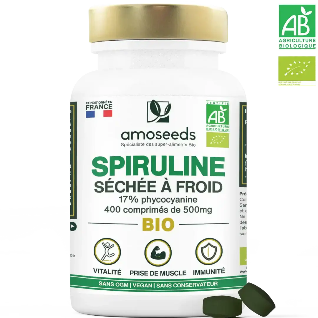 Spiruline Bio, 17% phycocyanine