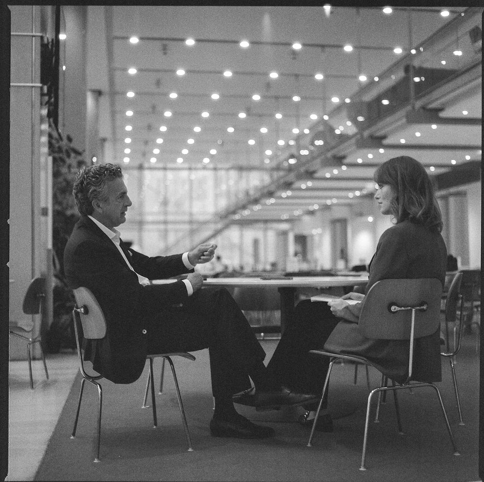 Svea Fina and Stephen Dunbar-Johnson, President International of The New York Times Company, 2024