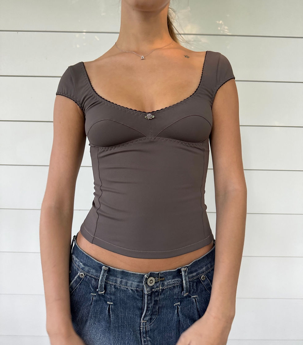 Thumbnail: ‘stone’ babydoll top