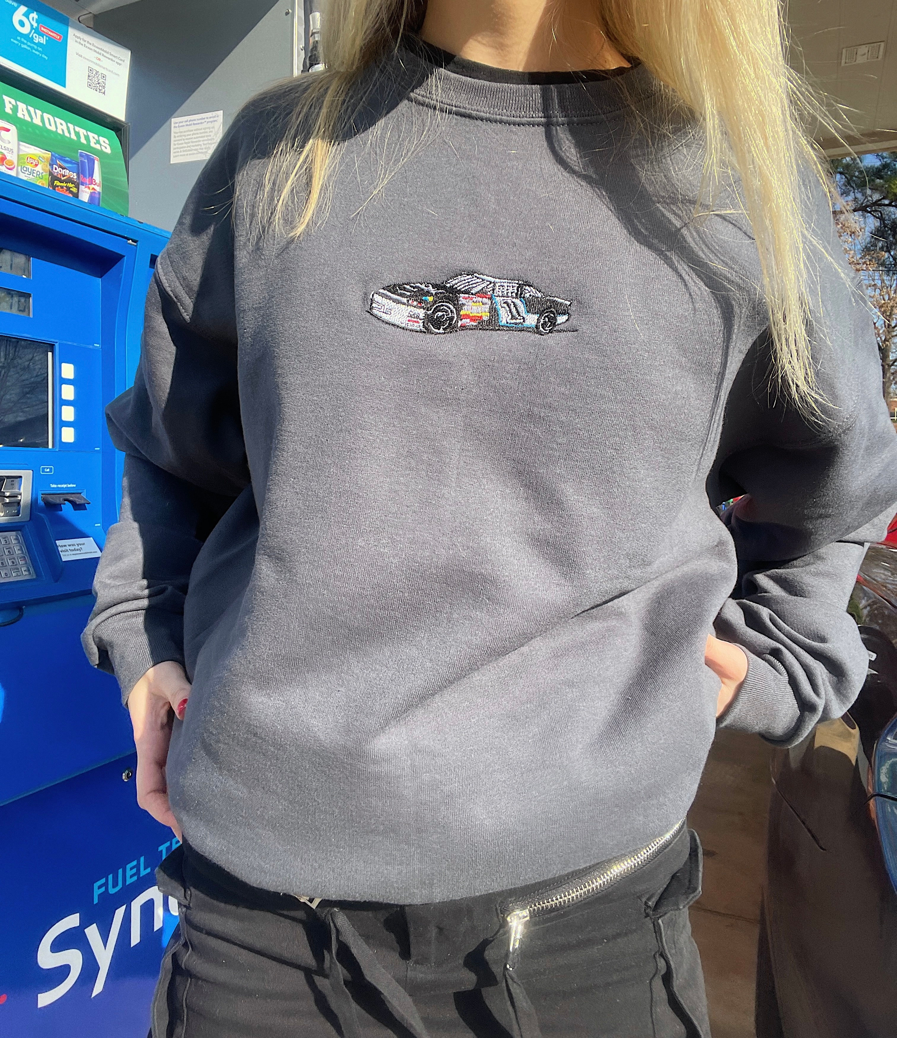 race car crewneck
