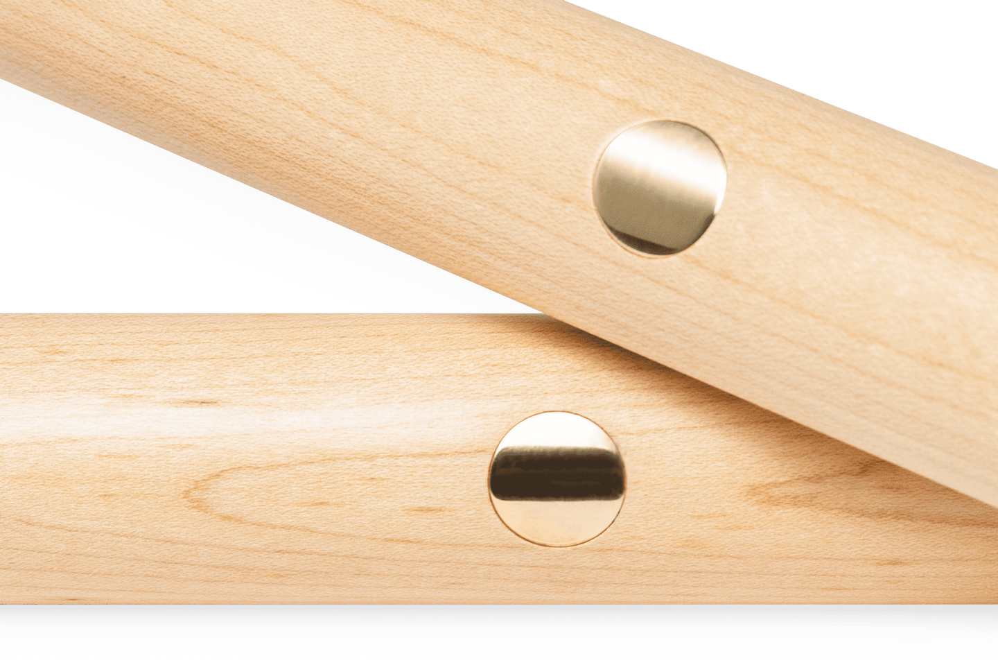 Griffdetail von Expander big mit Ahorn und Messing