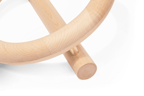 Push-Up Bars aus Ahorn Detail