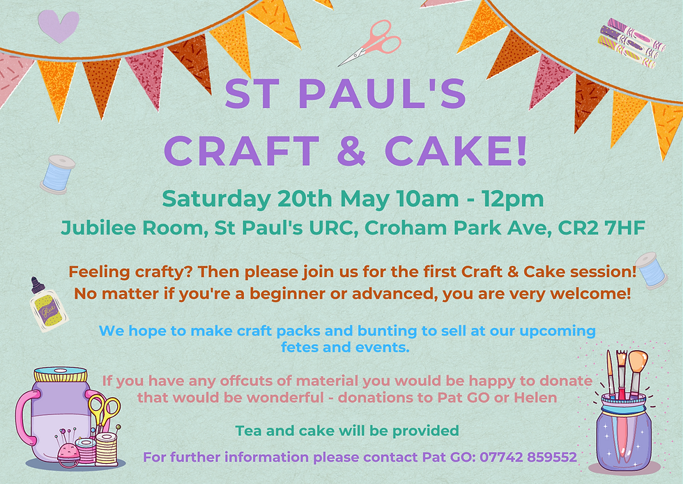 Craft and Cake Club