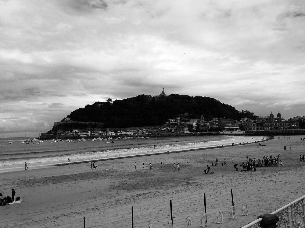 Vista de la bahía de La Concha en San Sebastián