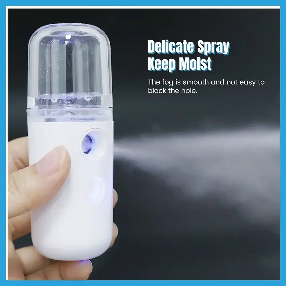 Thumbnail: JBMBHC Portable Nano Facial Steamer with USB Rechargeable Battery