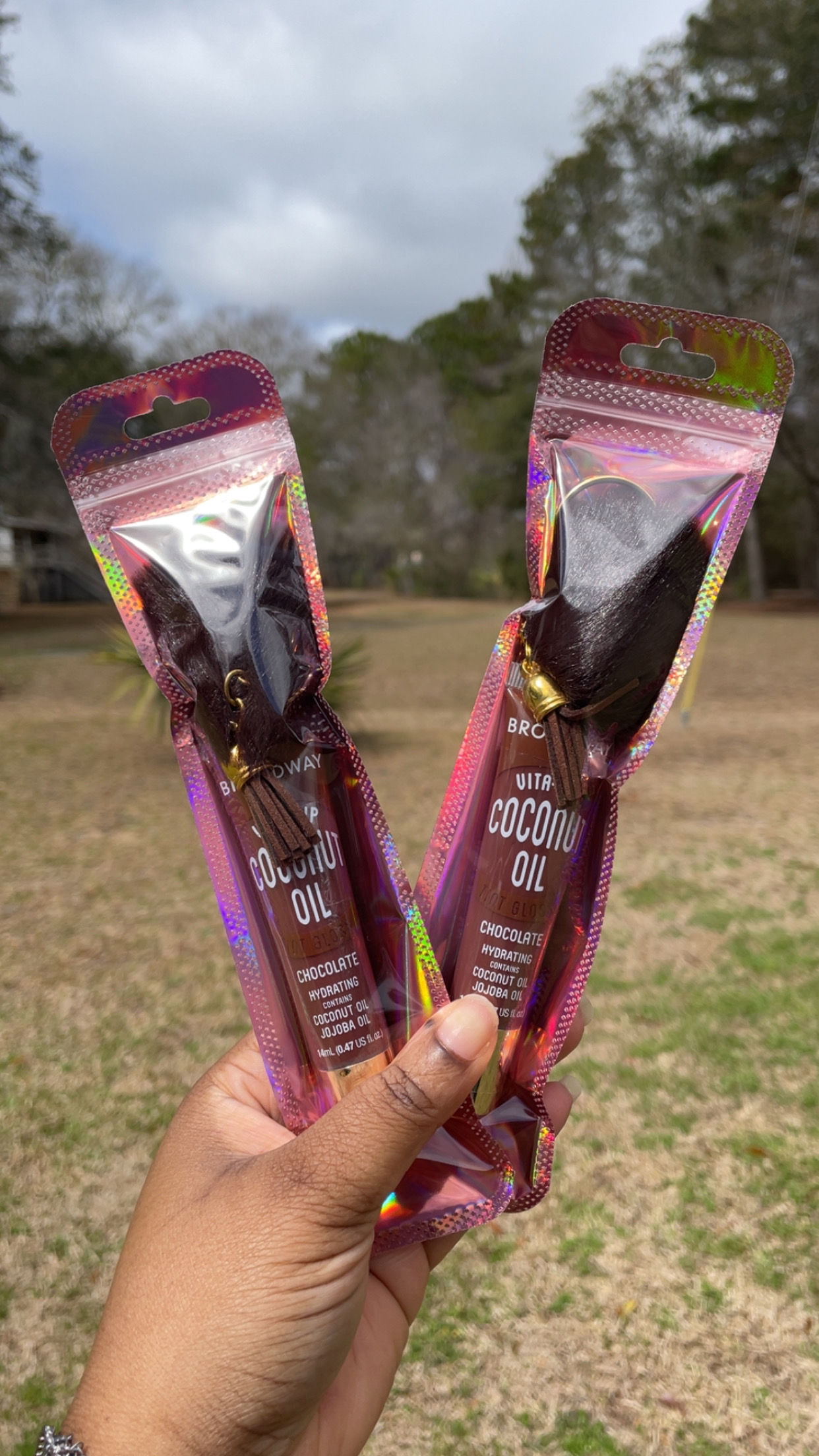 Coconut oil Chocolate Lipgloss Keychain