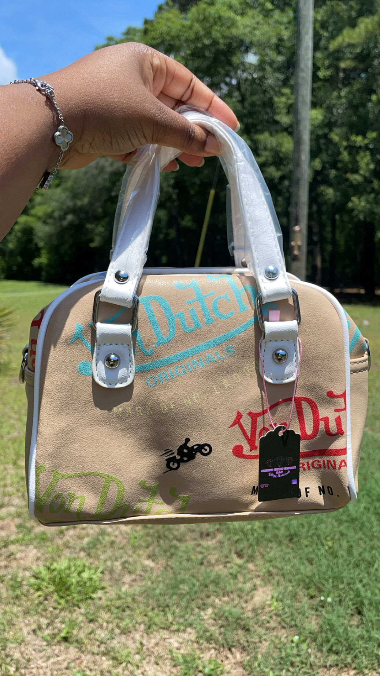 Beige Von Dutch handbag