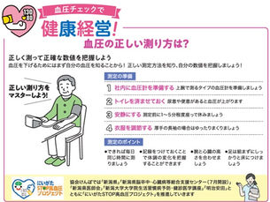 協会けんぽからのお知らせ④ 血圧の正しい測り方は?